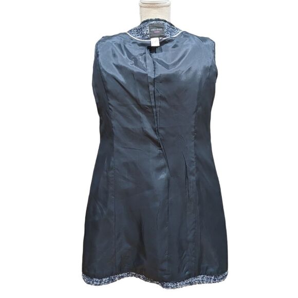 Helene London Women's Blue Tweed Coat Size M - Picture 8 of 9